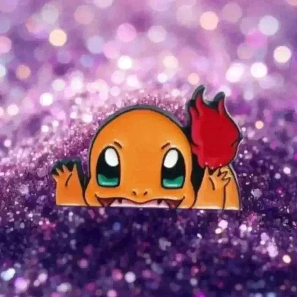 Peeking Charmander Kanto Starter Enamel Pin – Must-Have for Pokémon Fans!